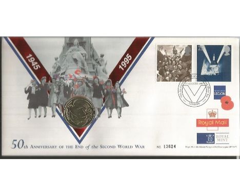 RAF FDC coin collection. Royal mint official covers. 7 covers included. Among them are 50th Anniv of the end of the second Wo