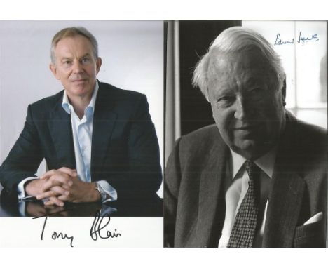 Political signed collection. 15 signatures some duplicates. Mainly on photos but a couple on House of Commons compliment slip