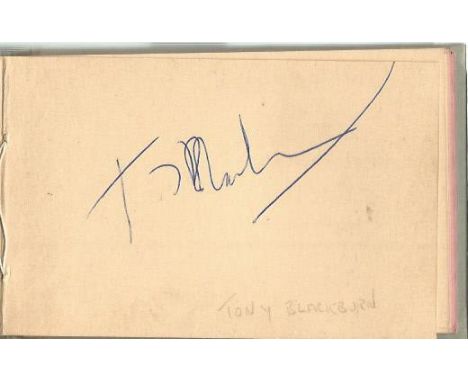 1960s Autograph book collection. Four vintage autograph albums including 1960/70s signatures. Includes David Whitfield, Des O