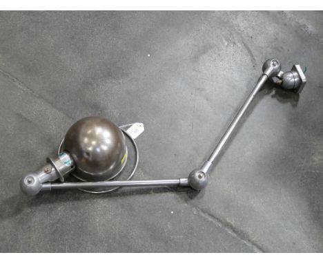 Industrial poseable metal lamp, Jielde Made in France 