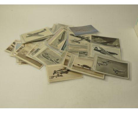 Vintage postcards, biplanes, war planes, etc 