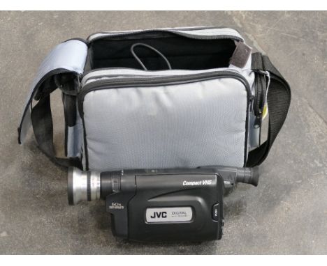 JVC Compact VHS video recorder with carry bag 