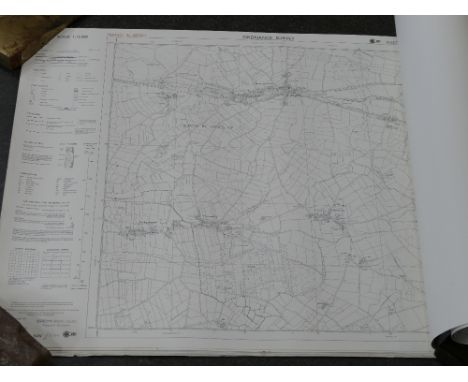 Bundle of Ordnance Survey 1:10,000 scale maps of Lancashire 