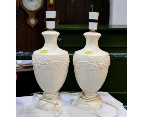 Pair of Wedgwood Etruria lamp bases 