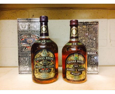 CHIVAS REGAL 12 YEARS OLD
Blended Scotch Whisky
1 litre, 40% volume, in carton.
CHIVAS REGAL 12 YEARS OLD
Blended Scotch Whis