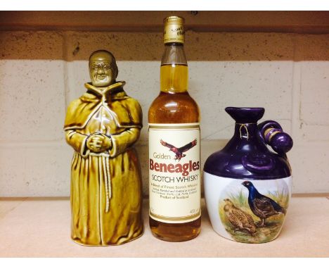ABBOTS CHOICE CERAMIC DECANTER
Blended Scotch Whisky
No capacity or strength stated.
GOLDEN BENEAGLES
Blended Scotch Whisky
7