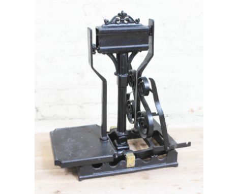 A large set of wrought iron scales, height 59cm.  