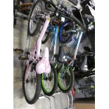 Girls pink bike