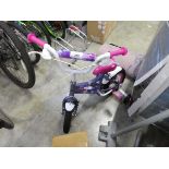+VAT Girls Huffy bike in purple, pink and white