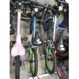 Boys blue, silver and green BMX