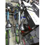 Boys blue, silver and green BMX