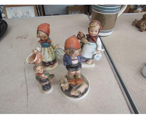 Four Goebel figures 