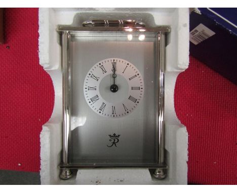A boxed Piers Hardy carriage clock 