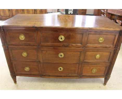  A nineteenth century mahogany commode, width 139cm.