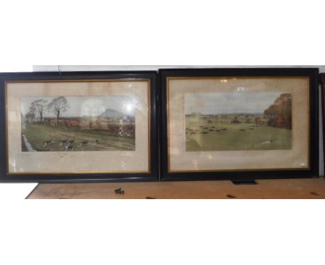 CECIL ALDIN: A PAIR OF EARLY 20TH CENTURY HUNTING PRINTS, signed with pencil to the margin 