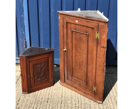 A modern mahogany and cross banded nest of three occasional tables, another similar yew wood veneered occasional table (from 