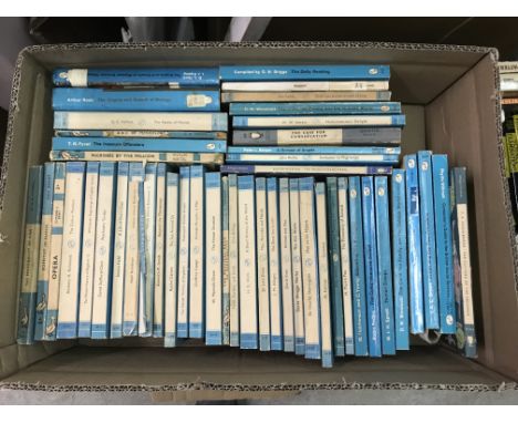 Six boxes of various books on the subject of science, to include a box of Pelican books to include J N M TYRRELL "The Persona