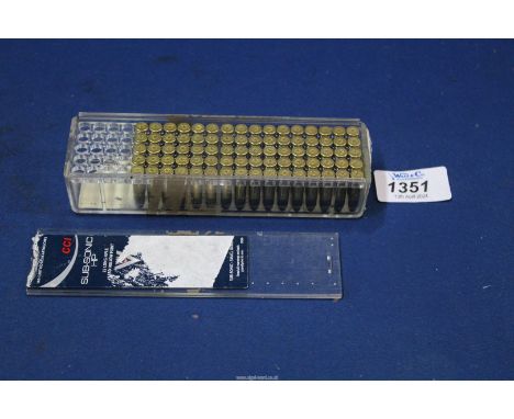 80 rounds of .22 bullets.****ALL WEAPONS AND/OR AMMUNITION MUST BE COLLECTED IN PERSON - NO POSTAGE. PLEASE NOTE THAT A CURRE