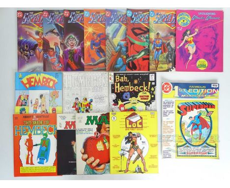 MIXED MAGAZINE LOT ( 16 in Lot) - Includes THE SUPER-HEROES MONTHLY #1 to 7 + AMAZING WORLD OF DC COMICS #15 + LOC #1 + MAD #