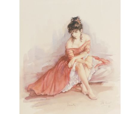 After Francis Boxall. Verity, limited edition signed print 655/850, signed in pencil, 50cm x 42cm, framed and glazed.