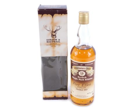 A Gordon &amp; Macphail Port Ellen Single Malt Scotch Whisky, The Connoisseurs Choice Aged to 16 Years Port Ellen Distilled 1