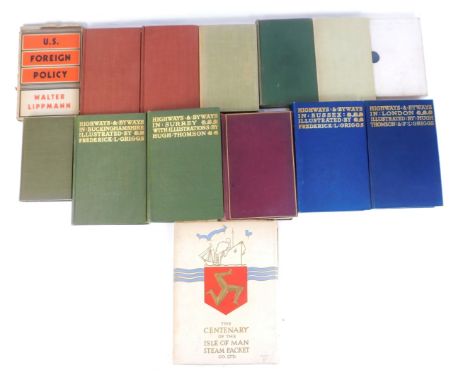 Various topographical books, comprising Highways &amp; Byways, The Essays of Francis Bacon, The Diaries of Samuel Pepys, etc.