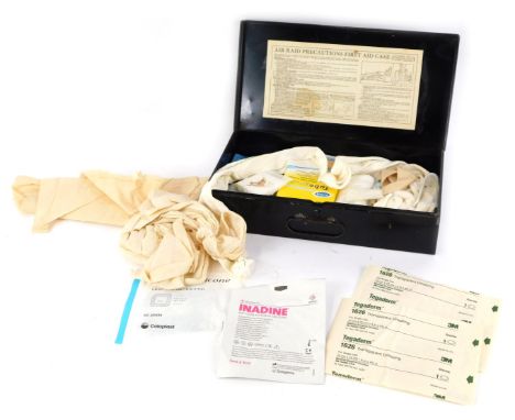 An ARP Home First Aid case, and contents, in a black case.