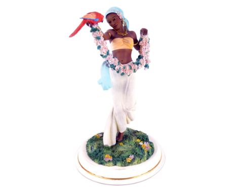 A Thomas Blackshear's figure modeled as Rose Beauty, Ebony Vision Series, Timeless Tranquility Collection, limited edition fi