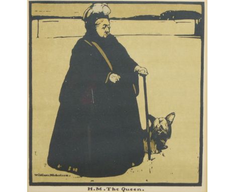 Sir William Nicholson, British 1872-1949- H.M. The Queen; lithograph printed in colours, from Twelve Portraits, 1898, signed 