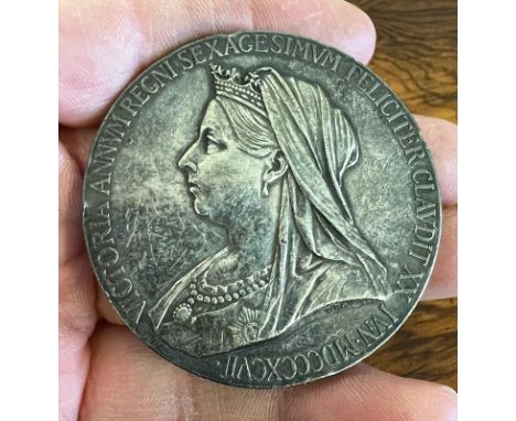 VICTORIAN SILVER COMMEMORATIVE MEDALLION, APPROX WEIGHT 90g

 