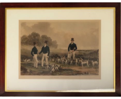 Large polychrome print - The Merry Beaglers. Approx. 67 x 32cm

Used condition, unchecked 