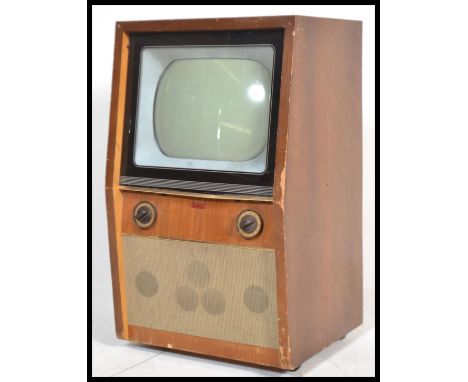 A vintage 1950's wooden cased Television set receiver by Murphy, Model Type V240C.&nbsp;Measures: 79cm high x 47cm wide x 42c
