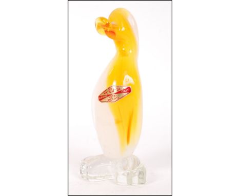 Ma-Gu-Se - Murano - An Italian Vetri Molati mid 20th Century retro vintage studio art glass sculpture / ornament of a stylise