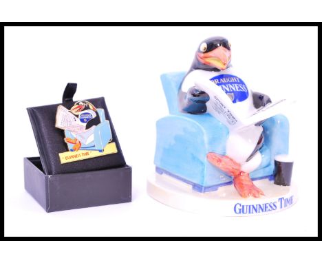 A Royal Doulton advertising ceramic figurine Guinness Penguin MCL22. Limited edition 21/950. Complete in original box with ce