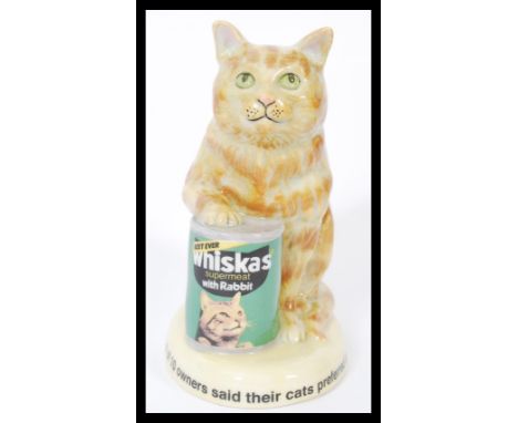 A Royal Doulton Advertising ceramic figurine The Ginger Whiskas Cat MCL15. Limited edition 16/750. Complete in original box w