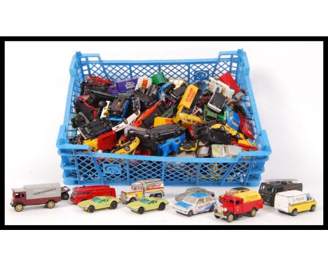 A collection of approx 150x assorted loose vintage Corgi diecast model cars to include; Corgi Juniors Centurion Tank and Corg