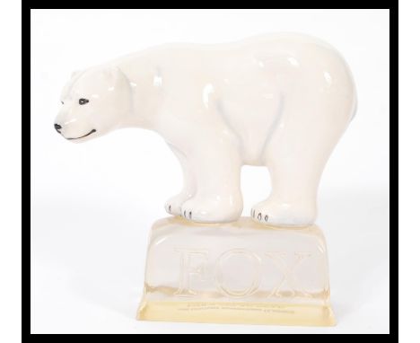 A Royal Doulton advertising ceramic figurine Fox's Polar Bear AC4. Limited edition 869/2000. Complete in original box with ce