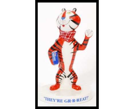 A Royal Doulton Advertising ceramic figurine Kellogg's Frosties Tony The Tiger MCL8. Limited edition 874/1500. Complete in or