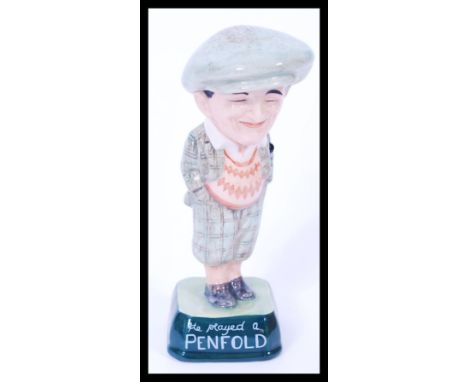 A Royal Doulton Advertising ceramic figurine The Penfold Golfer MCL2. Limited edition 196/2000. Complete in original box with