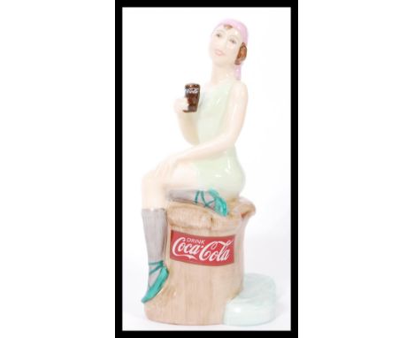 A Royal Doulton Advertising ceramic figurine Coca-Cola Bathing Belle MCL14. Limited edition 25/1250. Complete in original box