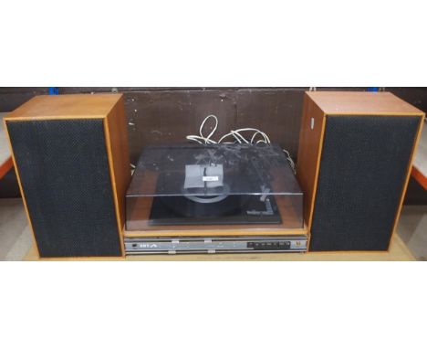 A model 2046 record player with two speakers made for HMV by Thorn Consumer Electronics Ltd&nbsp; Condition Report:Available 