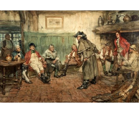 ARTHUR DAVID McCORMICK (1860-1943) BritishTraveller's TaleWatercolour Signed, old labels to verso for British Watercolours Fr