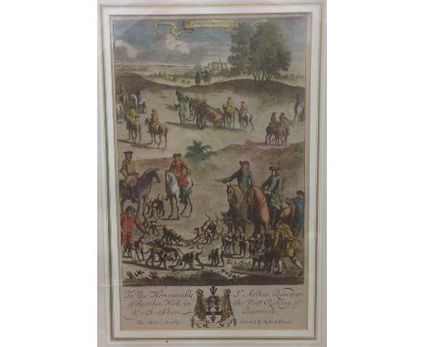 RICHARD BLOME (1635-1705) EnglishThe Gentleman's Recreation: six plates from Sporting and Gameing [sic], comprising: Fox Hunt