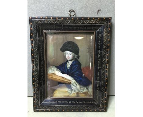 CONTINENTAL SCHOOL (19th century)Portrait miniature of Marie Louise Franziska Amalie, Prinzessin von Sachsen-Coburg und Gotha