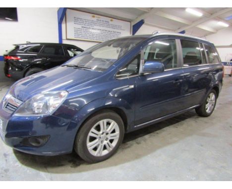 Make &amp; Model: Vauxhall Zafira Elite CDTI EcoDate of Reg: WP11 UNRColour: Bluecc: 1686MoT: 10-10-2022Fuel Type: DIESELMile