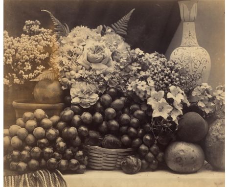 Roger Fenton (Crimble Hall, Lancashire 1819 – 1869 Potters Bar, Middlesex (Hertfordshire)). Flowers and Fruit. 1860Vintage. A