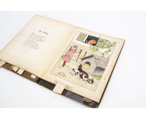 A rare Lothar Meggendorfer Allerlei fur Jung und Alt (All Kinds of Things for Young and Old) moving book,  German market with