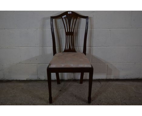 MAHOGANY CHIPPENDALE STYLE DINING CHAIR