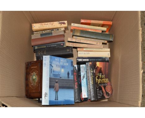 BOX OF BOOKS, MAINLY NOVELS INCLUDING THE FIRST NORSEMEN BY D K WILSON