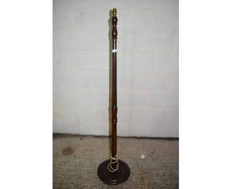 MAHOGANY LAMP STANDARD, HEIGHT APPROX 146CM